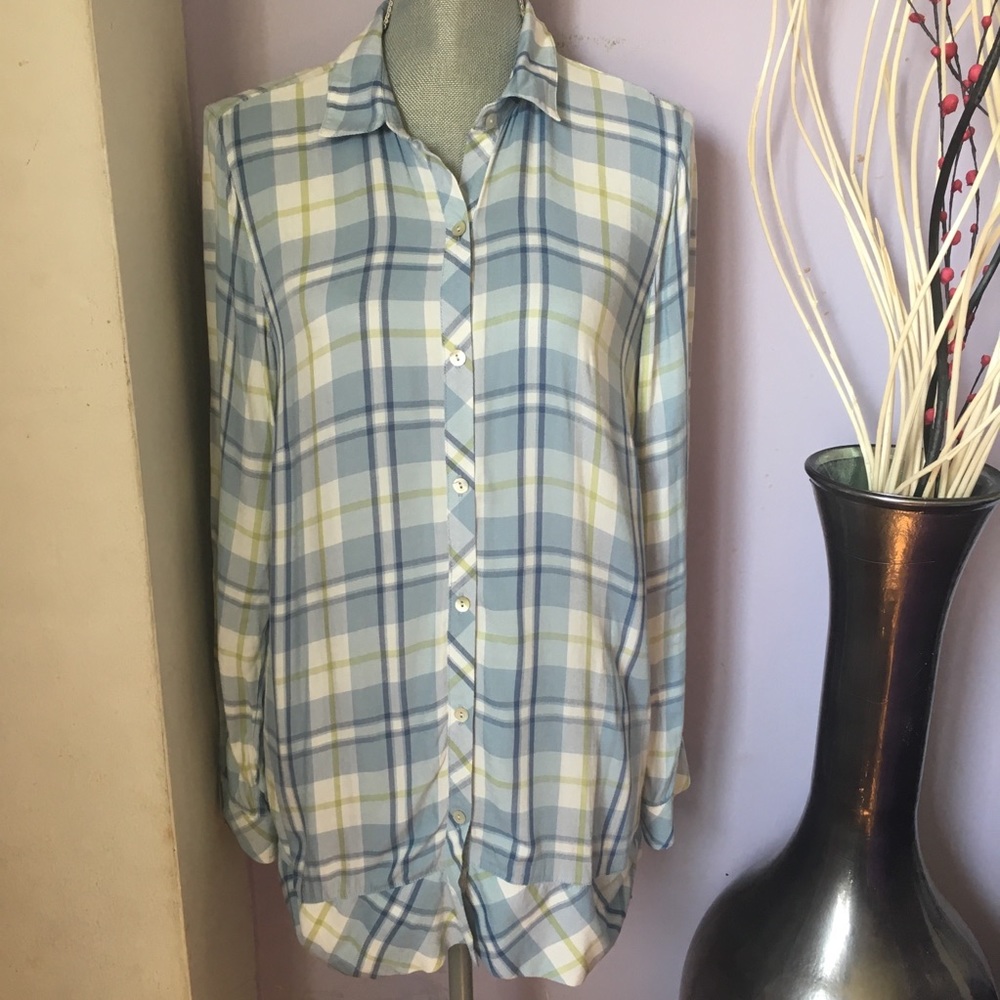J Jill Plaid Multi-Yarn Dyed Tunic - Picture 2 of 6